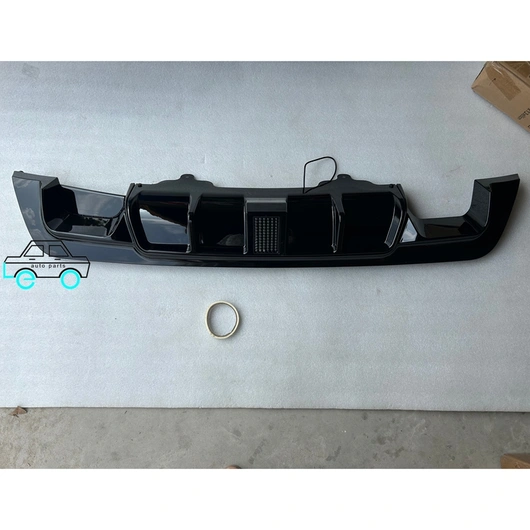 Rear Bumper Lip Diffuser with Led for 5 Series E60 2003-2010 One Side Double Exhaust