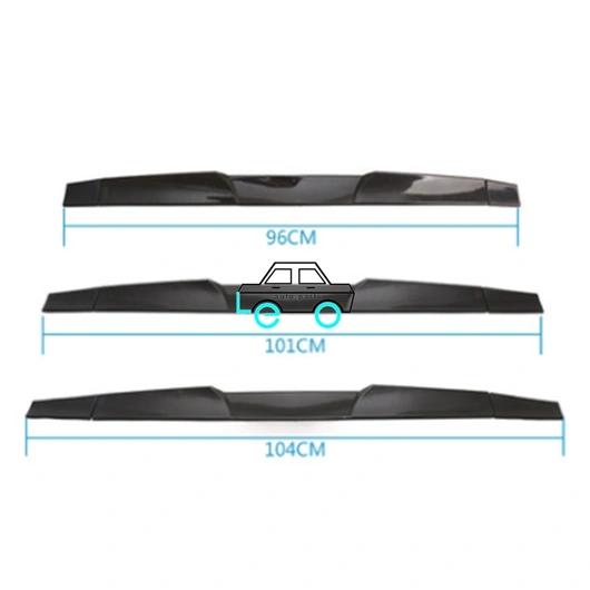 LEO Universal Car Modification Rubber Rear Wing Spoiler for benz BMW Audi Toyota Honda 