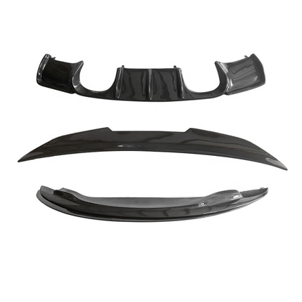 M3 Carbon fiber front lip rear lip spoiler for BMW 3 Series M3 E82 E92 E93 E90 car modified Carbon fiber lip diffuser