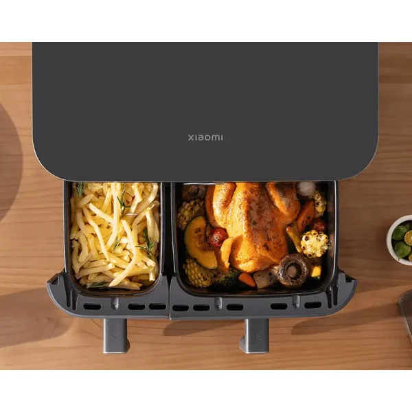 Xiaomi Dual Zone Air Fryer 10L | 2700W Dual Basket Independent Cooking | Sync Finish Oil-Free Cooker