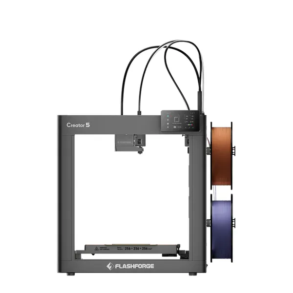 Flashforge Creator 5 3D Printer | 4 Independent Toolheads Zero Purge Waste Multi-Color 3D Printing Machine