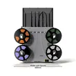 Flashforge Creator 5 Pro 3D Printer | Enclosed 4 Independent Toolheads Zero Purge Waste Multi-Color 3D Printing Machine