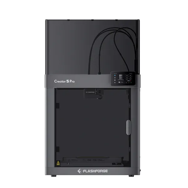 Flashforge Creator 5 Pro 3D Printer | Enclosed 4 Independent Toolheads Zero Purge Waste Multi-Color 3D Printing Machine