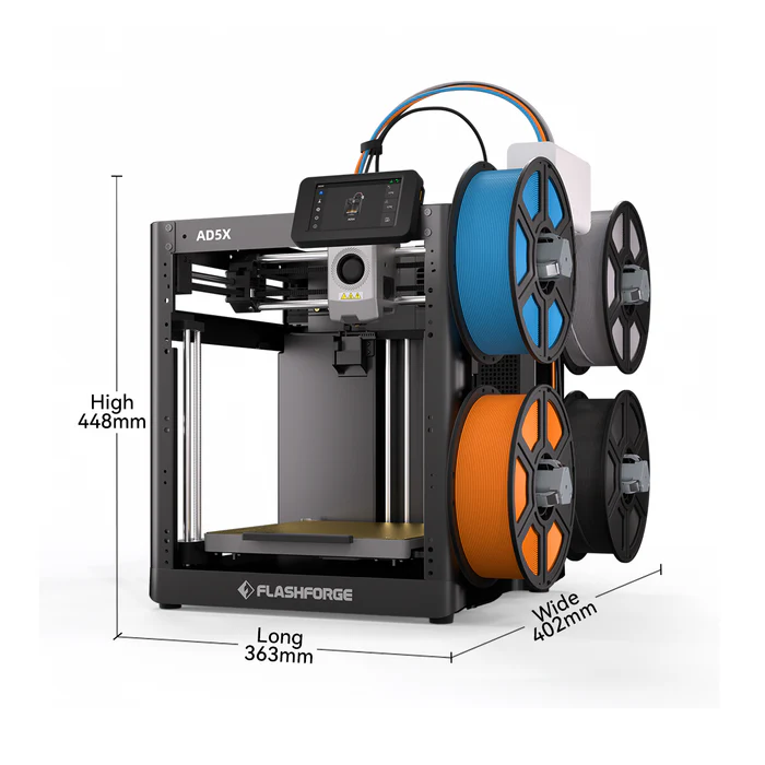 Flashforge AD5X 3D Printer | High Speed 4-Color Multicolor Desktop 3D Printing Machine