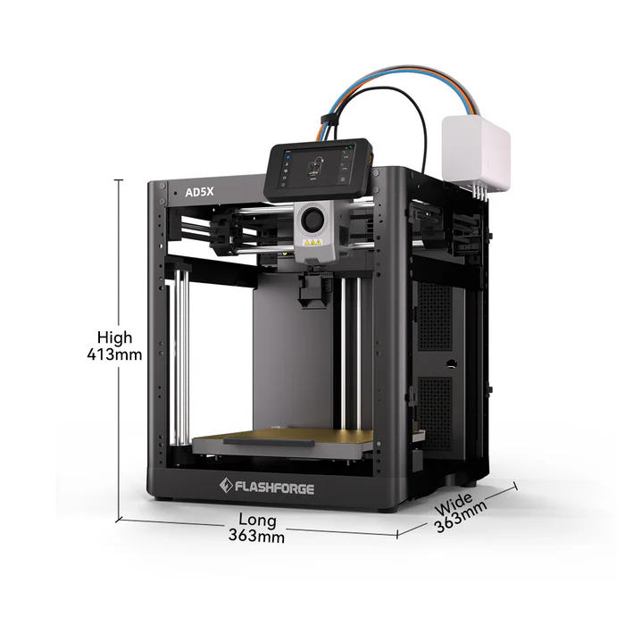 Flashforge AD5X 3D Printer | High Speed 4-Color Multicolor Desktop 3D Printing Machine