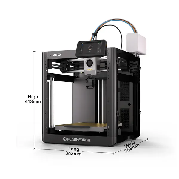 Flashforge AD5X 3D Printer | High Speed 4-Color Multicolor Desktop 3D Printing Machine