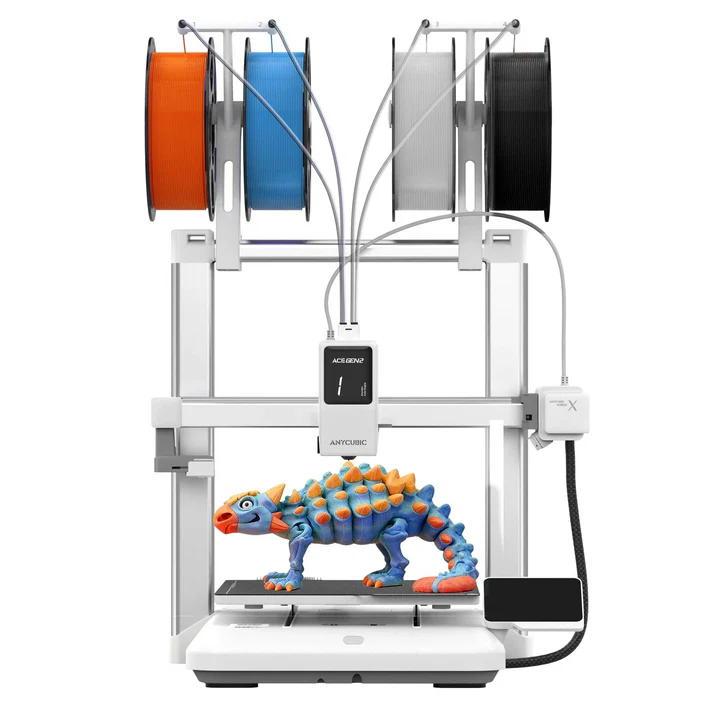 Anycubic Kobra X 3D Printer | 4-Color Multi-Material High Speed Desktop 3D Printing Machine
