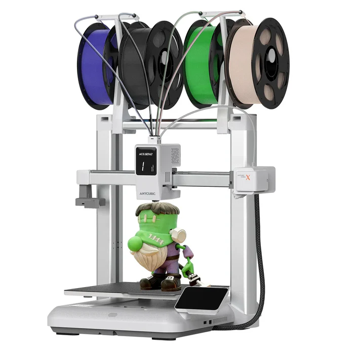 Anycubic Kobra X 3D Printer | 4-Color Multi-Material High Speed Desktop 3D Printing Machine