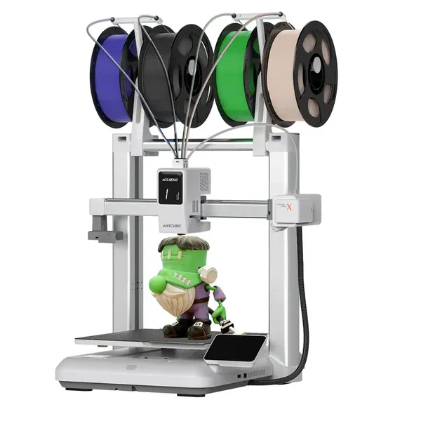 Anycubic Kobra X 3D Printer | 4-Color Multi-Material High Speed Desktop 3D Printing Machine