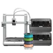 Anycubic Kobra 4 Combo 3D Printer | 8-Color Printing with Active Drying Filament Storage Hub
