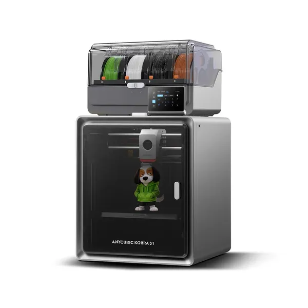 Anycubic Kobra S1 ACE 2 Pro Combo | Enclosed CoreXY 600mm/s High Speed Multi-Color 3D Printer