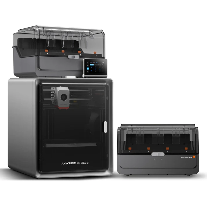 Anycubic Kobra S1 ACE 2 Pro Combo | Enclosed CoreXY 600mm/s High Speed Multi-Color 3D Printer
