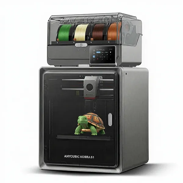 Anycubic Kobra S1 ACE 2 Pro Combo | Enclosed CoreXY 600mm/s High Speed Multi-Color 3D Printer