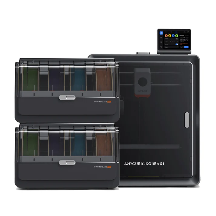 Anycubic Kobra S1 Combo 3D Printer | Enclosed CoreXY 600mm/s High Speed 4/8 Color Desktop 3D Printer