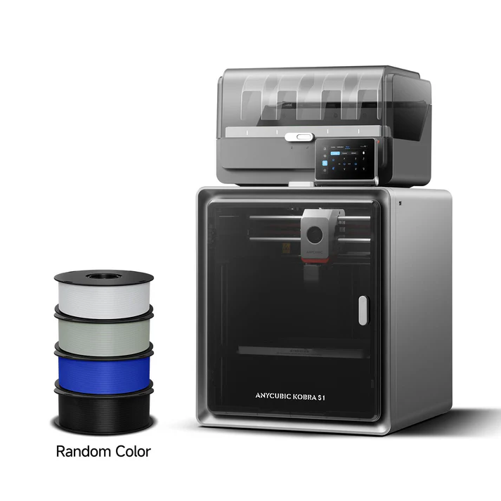Anycubic Kobra S1 Combo 3D Printer | Enclosed CoreXY 600mm/s High Speed 4/8 Color Desktop 3D Printer
