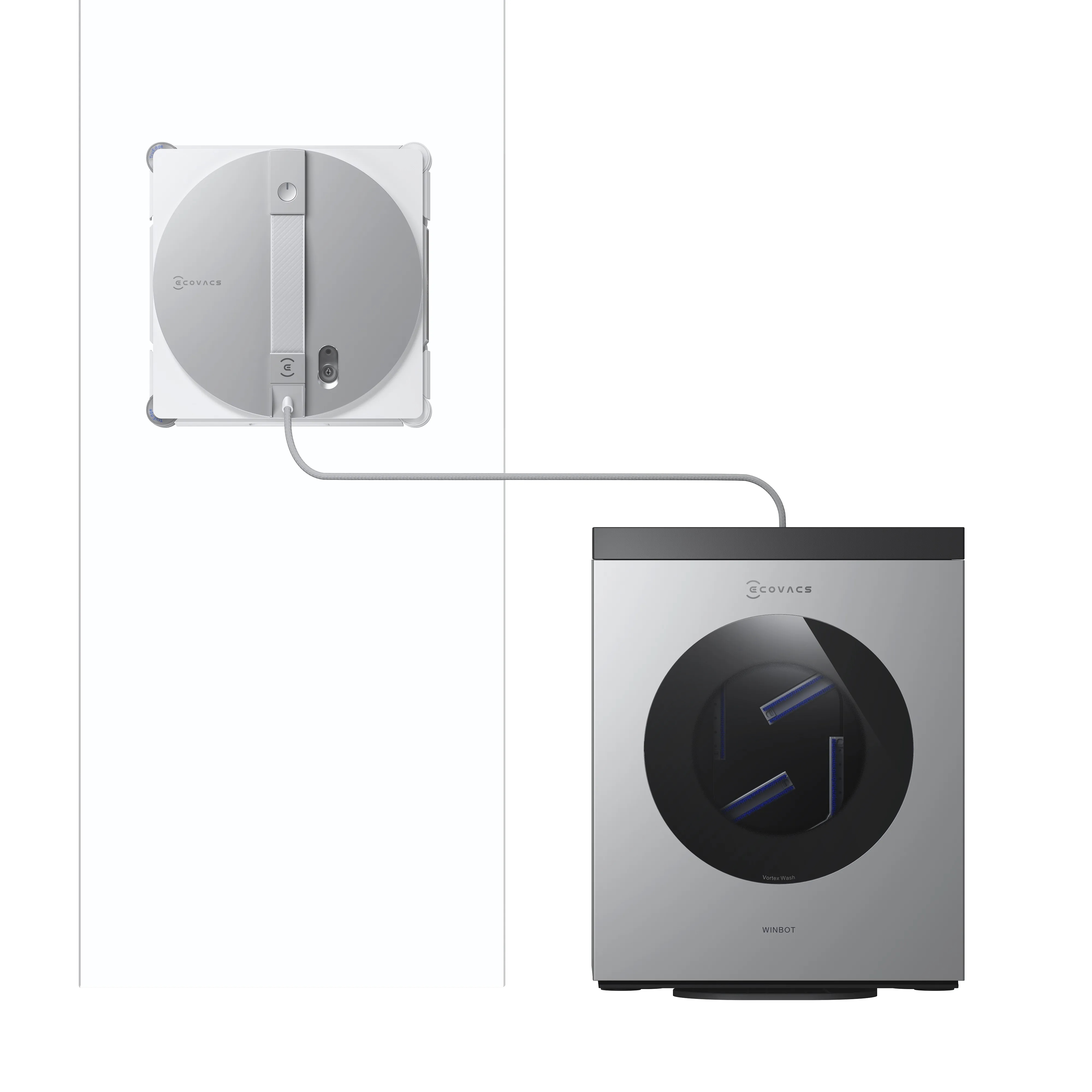 WINBOT W3 OMNI Window Cleaning Robot | Vortex Auto Pad Washing TruEdge Window Cleaning Robot