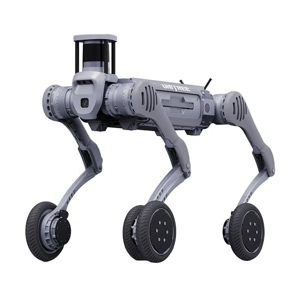 Unitree B2-W Leg-Wheel Robot | Industrial Hybrid Leg-and-Wheel Quadruped Inspection Robot