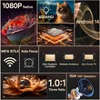 Magcubic HY350MAX Smart Portable Projector,Native 1080P Full HD,600 ANSI Lumens,Android 14,Auto Focus Auto Keystone,15W Speaker,35‑135 Inch Home Cinema Projector