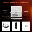 Magcubic HY450MAX Home Theater Projector,Native 1080P Full HD,1100 ANSI Lumens,Android 14,Auto Focus & Auto Keystone,1.0‑1.1 Throw Ratio,135‑Inch Large Screen Smart Projector