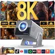 Magcubic X7 Smart Home Theater Projector,Native 1080P Full HD,1000 ANSI Lumens,Android 14,Auto Focus & Full Auto Keystone,Obstacle Avoidance,1.0‑1.3 Throw Ratio for Home & Game Room