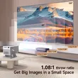 Magcubic X7 Smart Home Theater Projector,Native 1080P Full HD,1000 ANSI Lumens,Android 14,Auto Focus & Full Auto Keystone,Obstacle Avoidance,1.0‑1.3 Throw Ratio for Home & Game Room
