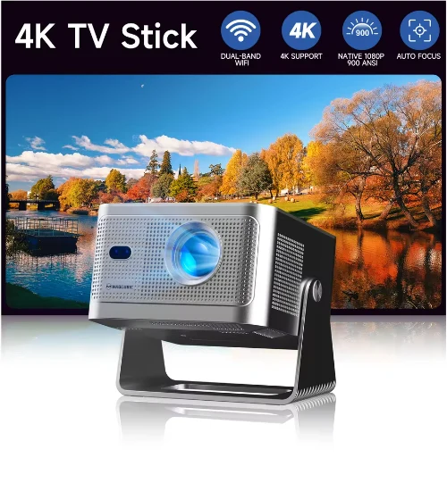 Magcubic HY350GT Smart Home Theater Projector,Native 1080P Full HD,650 ANSI Lumens,Google TV,Auto Focus & Auto Keystone,12W Speaker,40‑140 Inch Large Screen Home Cinema Projector