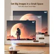 Magcubic HY300GT Mini Portable Projector,Native 720P HD,260 ANSI Lumens,Google TV,Auto Focus & Auto Vertical Keystone,Chromecast Built‑in,Home Camping Travel Projector