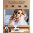 Magcubic HY300GT Mini Portable Projector,Native 720P HD,260 ANSI Lumens,Google TV,Auto Focus & Auto Vertical Keystone,Chromecast Built‑in,Home Camping Travel Projector
