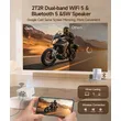 Magcubic HY300GT Mini Portable Projector,Native 720P HD,260 ANSI Lumens,Google TV,Auto Focus & Auto Vertical Keystone,Chromecast Built‑in,Home Camping Travel Projector