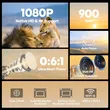 Magcubic HY450C Ultra Short Throw Projector,Native 1080P Full HD,900 ANSI Lumens,0.6:1 Throw Ratio,Android14,Auto Focus & Auto Vertical Keystone,WiFi6 BT5.4,50‑200 Inch Large Screen Home Theater Projector