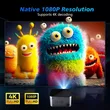 Magcubic HY350Pro Smart Home Theater Projector,Native 1080P Full HD,580 ANSI Lumens,Android 11,Electronic Focus & Auto Vertical Keystone,40‑150 Inch Large Screen Home Cinema Projector