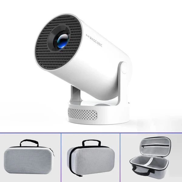 Magcubic HY300Pro+ Mini Portable Projector,Native 720P HD,290 ANSI Lumens,Android14,Auto Vertical Keystone,WiFi6 BT5.4,180° Rotatable,35‑135 Inch Bedroom Travel Projector