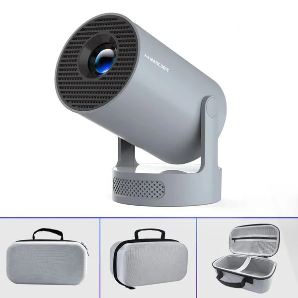 Magcubic HY300Pro+ Mini Portable Projector,Native 720P HD,290 ANSI Lumens,Android14,Auto Vertical Keystone,WiFi6 BT5.4,180° Rotatable,35‑135 Inch Bedroom Travel Projector