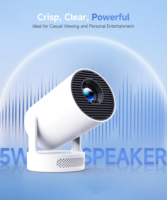Magcubic HY300Pro+ Mini Portable Projector,Native 720P HD,290 ANSI Lumens,Android14,Auto Vertical Keystone,WiFi6 BT5.4,180° Rotatable,35‑135 Inch Bedroom Travel Projector