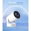 Magcubic HY300Pro+ Mini Portable Projector,Native 720P HD,290 ANSI Lumens,Android14,Auto Vertical Keystone,WiFi6 BT5.4,180° Rotatable,35‑135 Inch Bedroom Travel Projector