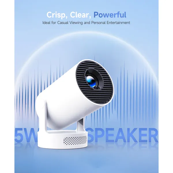 Magcubic HY300Pro+ Mini Portable Projector,Native 720P HD,290 ANSI Lumens,Android14,Auto Vertical Keystone,WiFi6 BT5.4,180° Rotatable,35‑135 Inch Bedroom Travel Projector