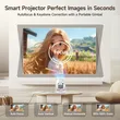  Magcubic HY320Pro Mini Portable Projector,Native 1080P Full HD,400 ANSI Lumens,Android14,Auto Focus & Auto Vertical Keystone,WiFi6 BT5.4,Home Theater Portable Projector
