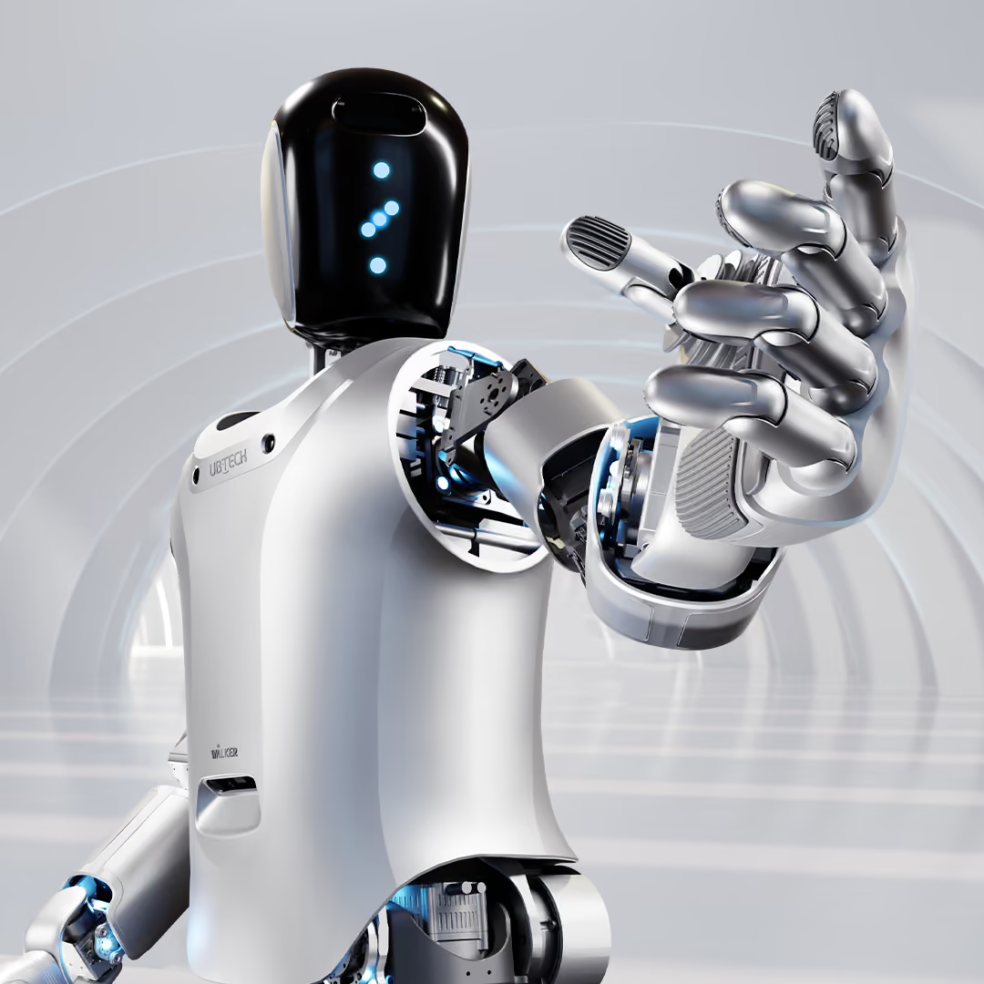 UBTECH Walker S Industrial Humanoid Robot,41‑DOF,LLM Integration,3D Semantic Navigation,Object Detection & Grasping,ROSA 2.0 for Factory Automation