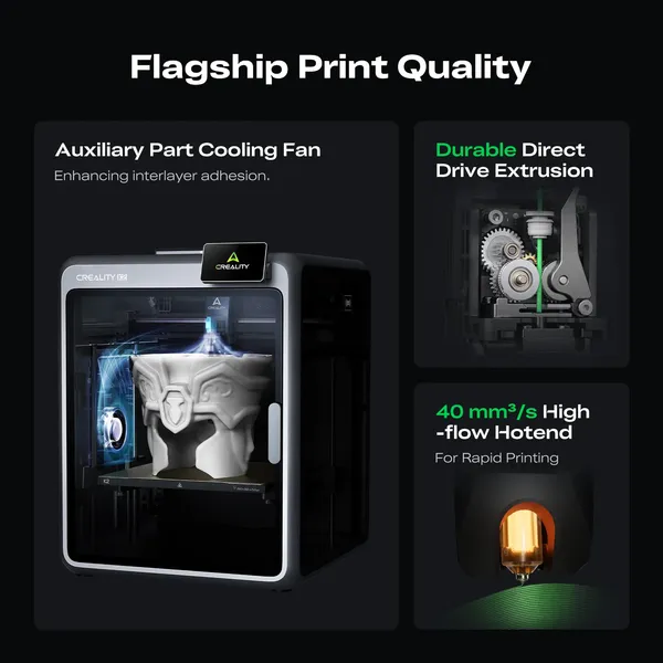 Creality K2 / K2 Combo 3D Printer | 16‑Color Multi‑Material High Speed Enclosed 3D Printer 260×260×260mm