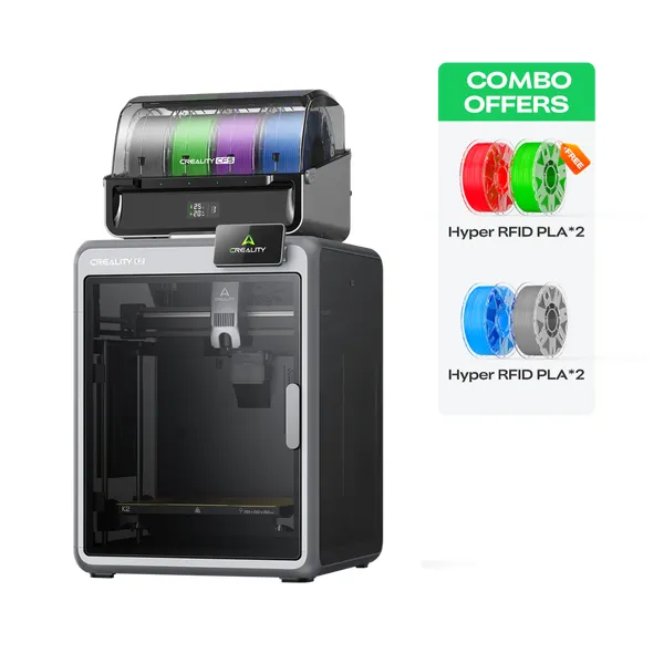 Creality K2 / K2 Combo 3D Printer | 16‑Color Multi‑Material High Speed Enclosed 3D Printer 260×260×260mm