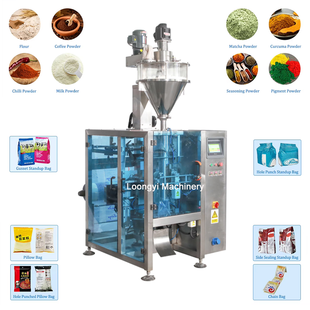 Automatic powder packing machine to pack powder
