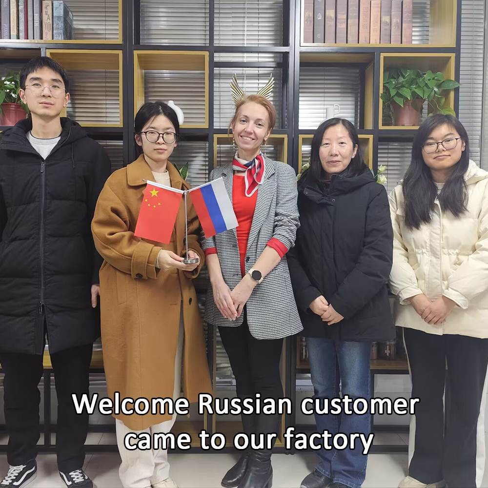 Our client from Russian came to our factory
