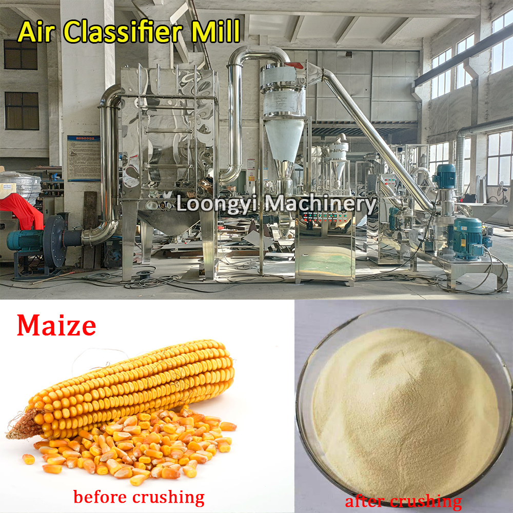 200 mesh dried maize crushing by WFJ-20 Air Classifier Mill