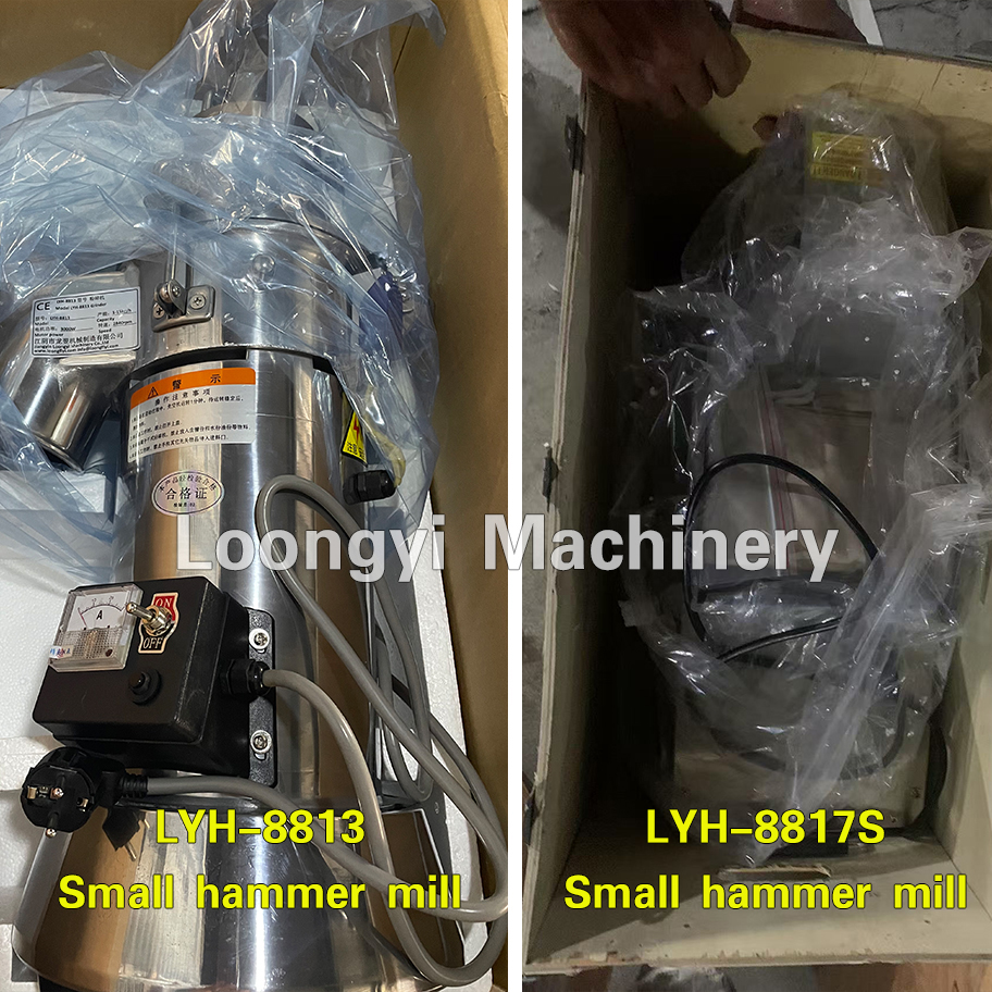 LYH-8813 and LYH-8817S samll hammer mill is ready and will be send to France.