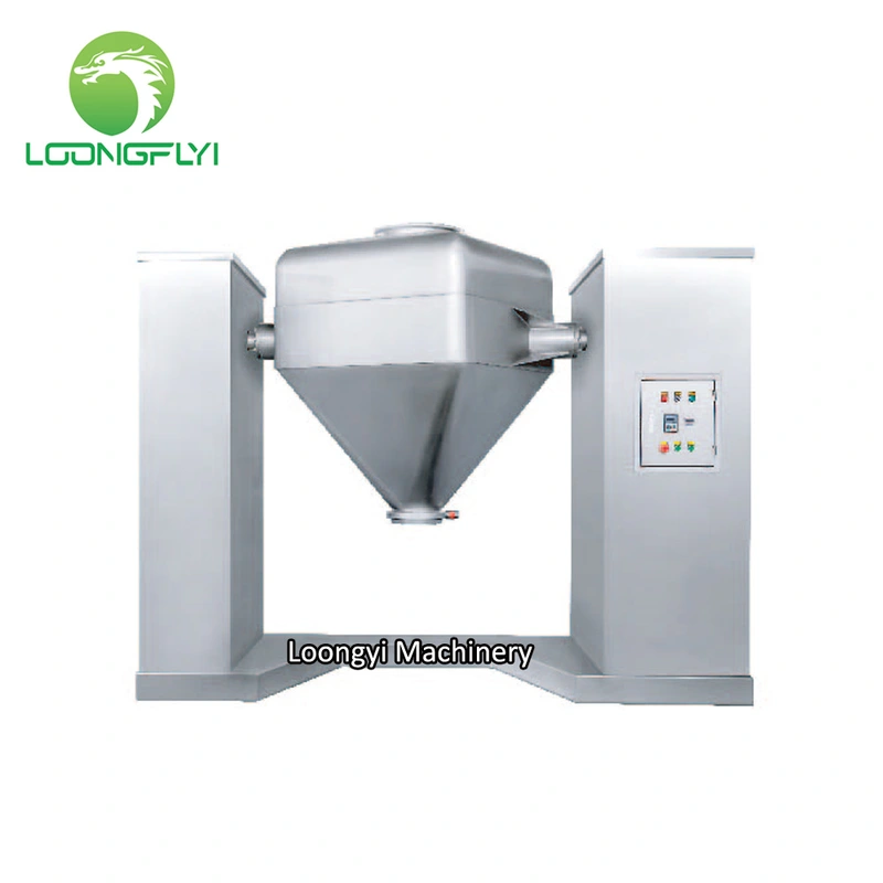 Stainless steel cereal tea salt coffee rotating drum mixer machine