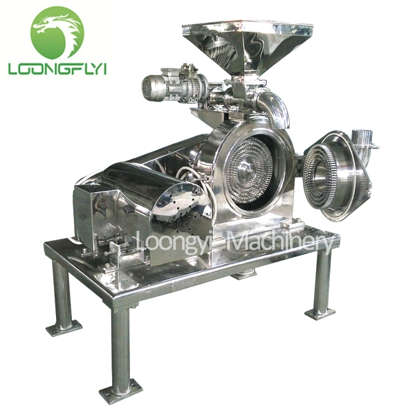 Stainless steel cocoa sugar spice grinder pin mill grinding machine