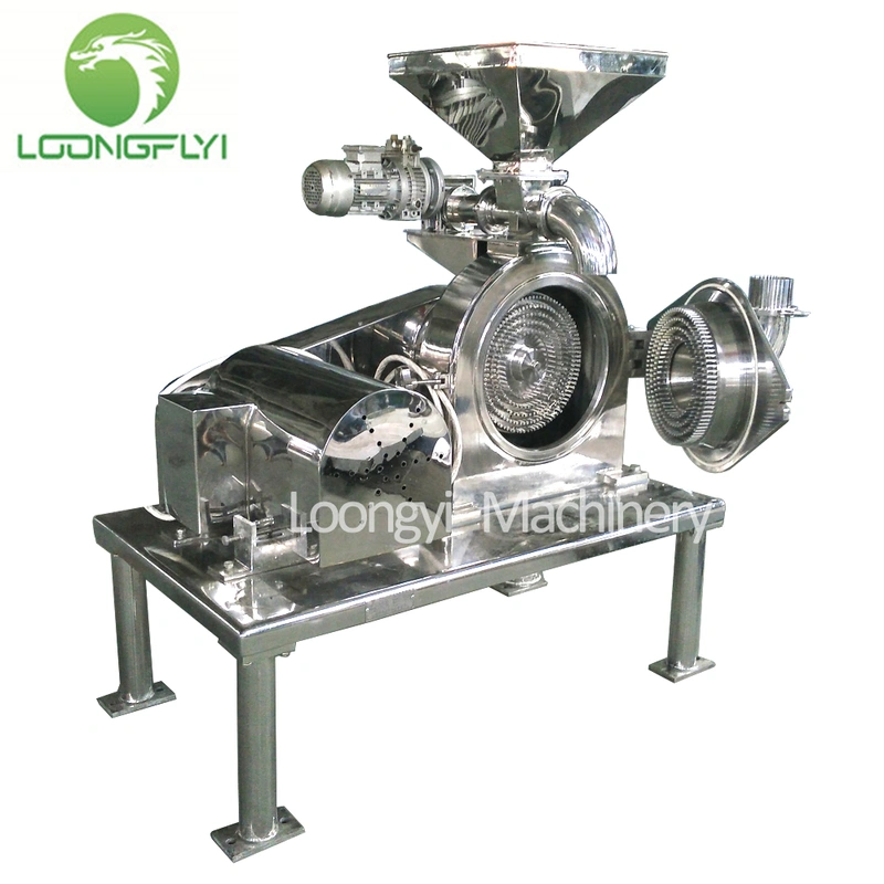 Stainless steel cocoa sugar spice grinder pin mill grinding machine