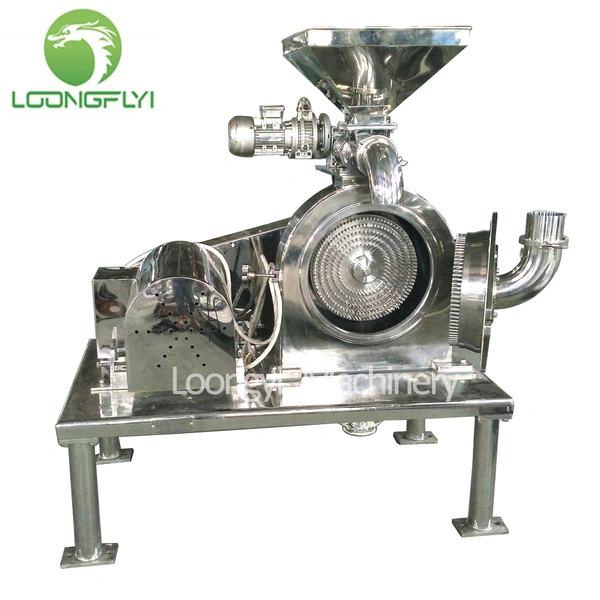Stainless steel cocoa sugar spice grinder pin mill grinding machine