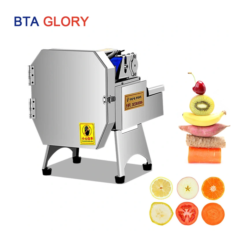 Square and round vegetable and fruit chips slicer machine
