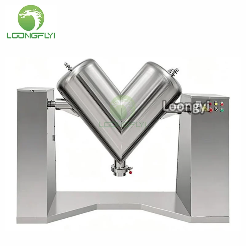 Protein vitamin sugar cocoa powder flour V mixer blender machine